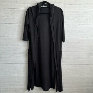 Trendyland Hoody Half Sleeve Long Cardigan | SIZE S